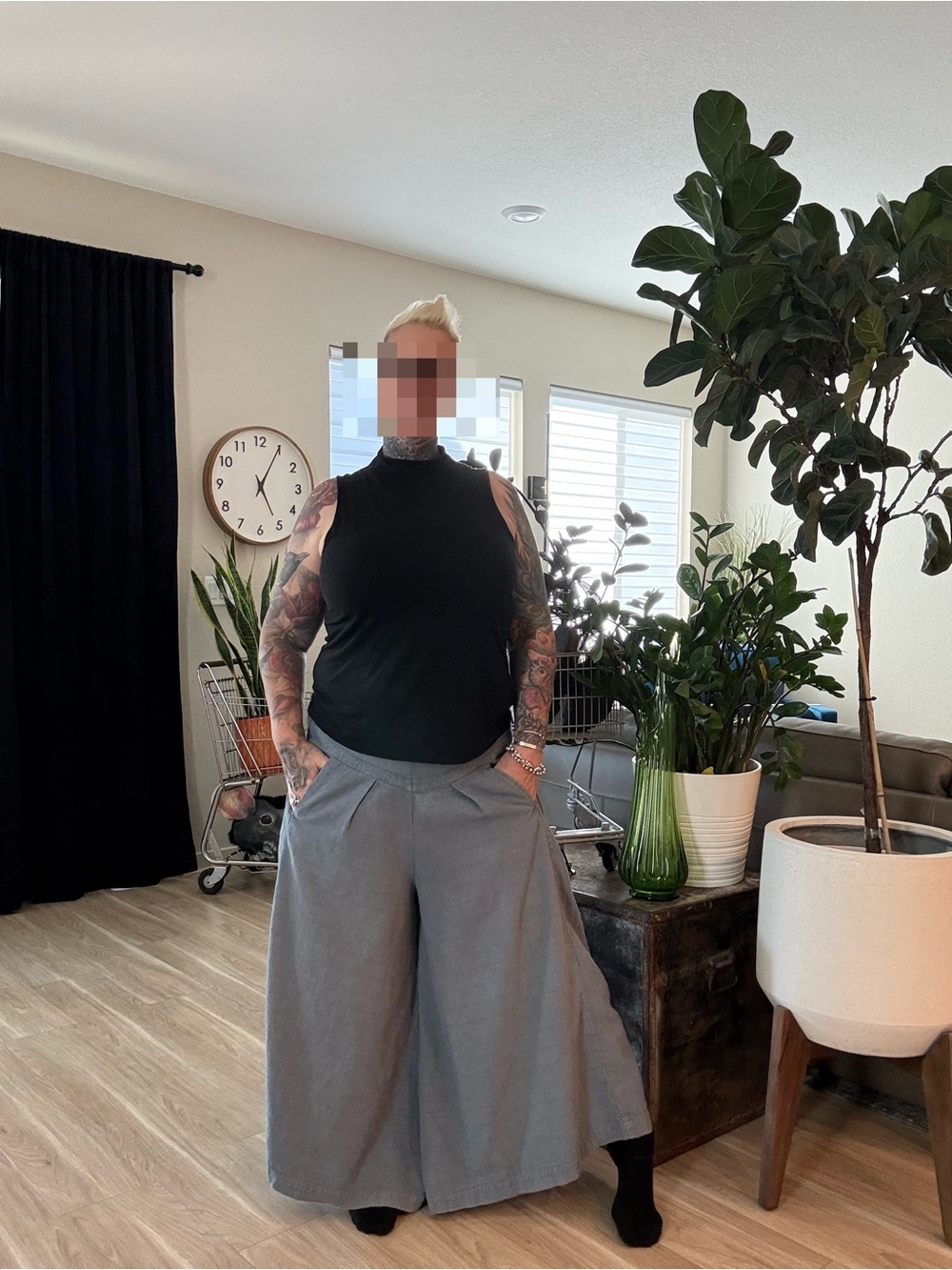 Wide leg palazzo boho pants